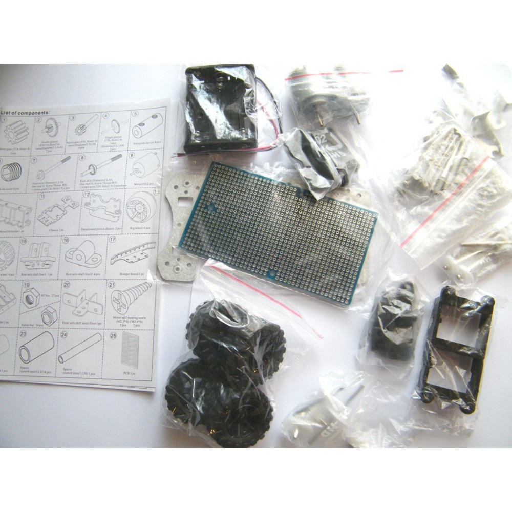 Платформа для Arduino Robot (4 колеса, 2 мотора)
