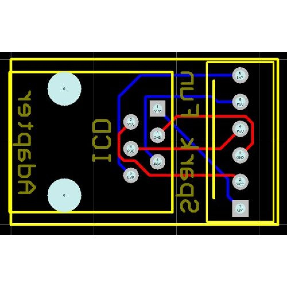 Плата адаптер для  Microchip ICD и ICD2