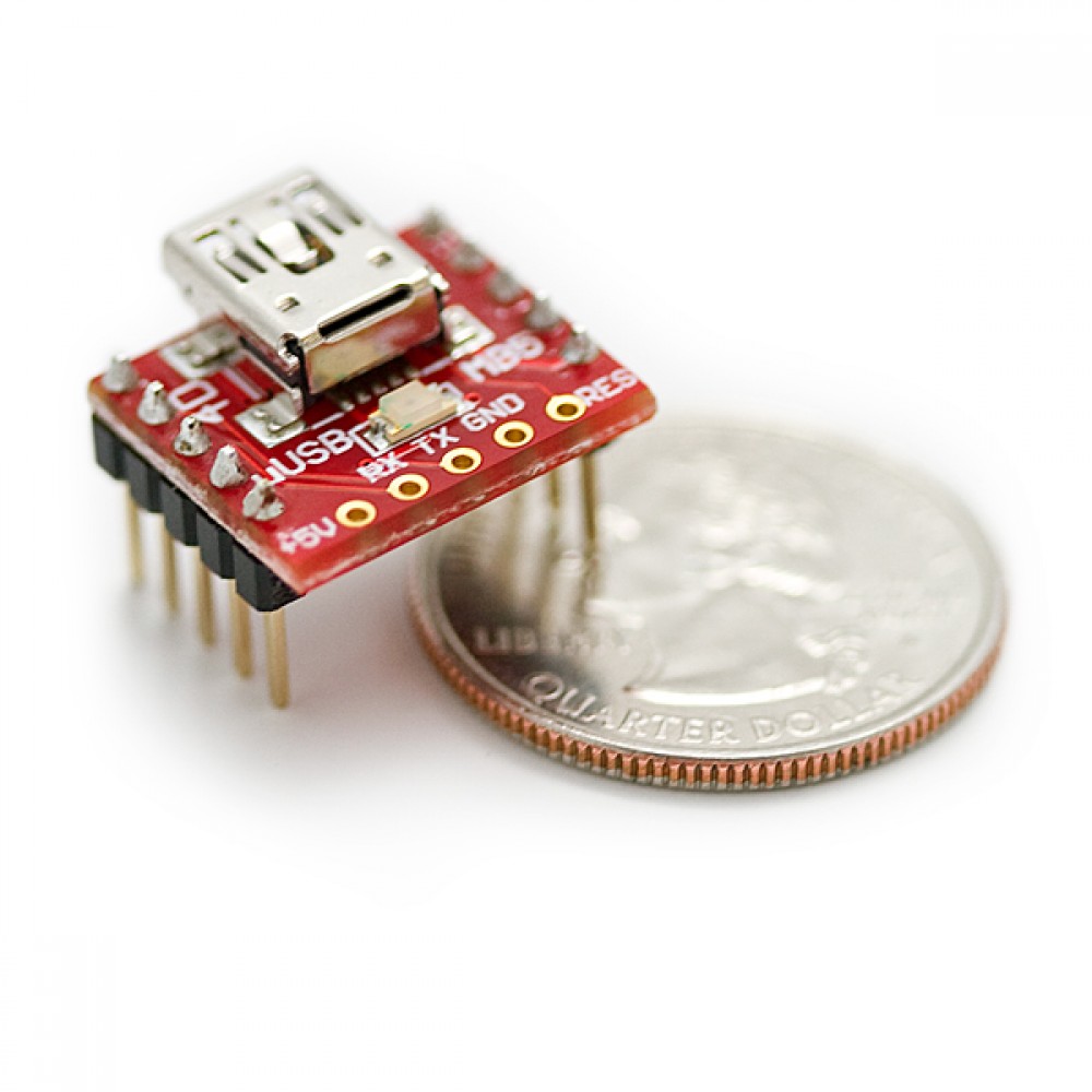 Интерфейсная плата для переходника CP2102 : mini-USB --> Serial