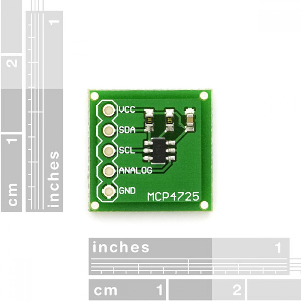 Интерфейсная плата для ЦАП MCP4725