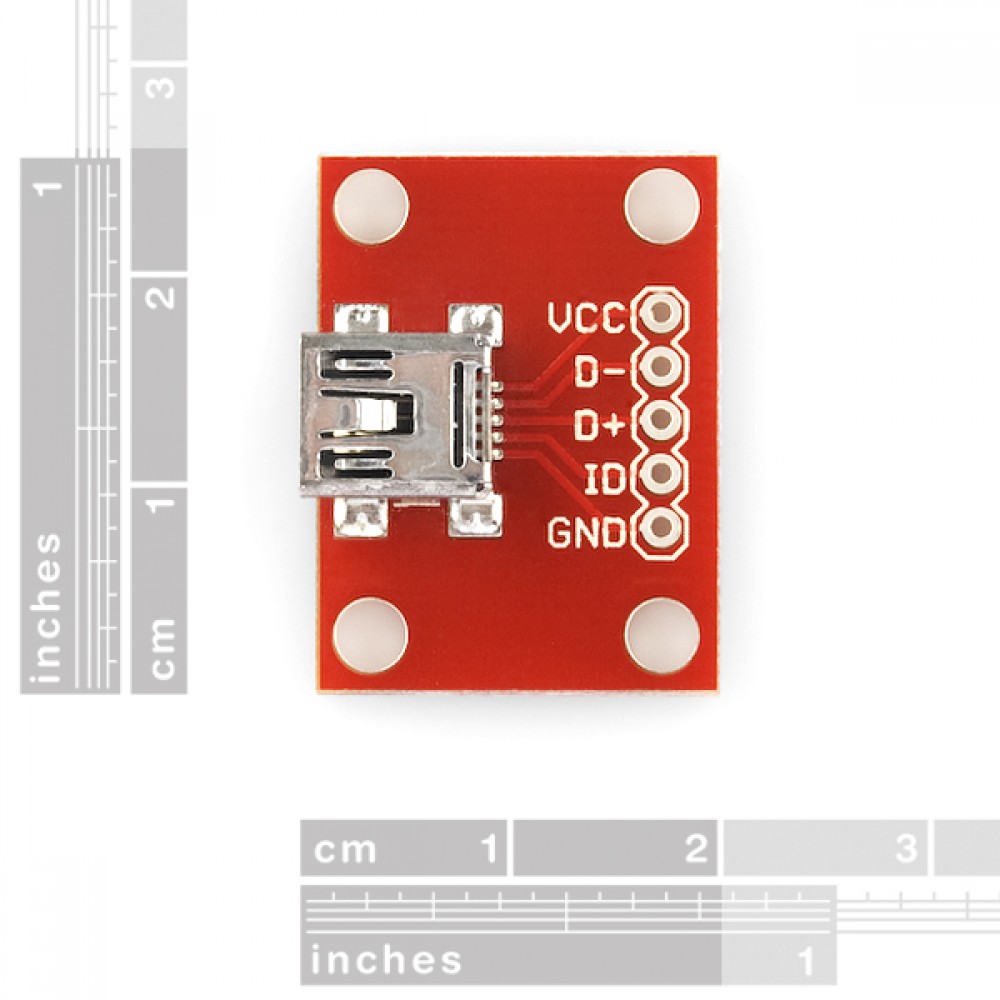 Интерфейсная плата для USB Mini-B