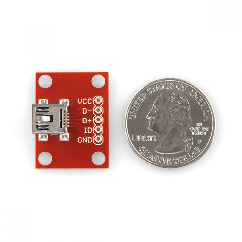 Интерфейсная плата для USB Mini-B