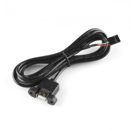 Крепление для USB на 4-пиновый кабель с переходником "мама"