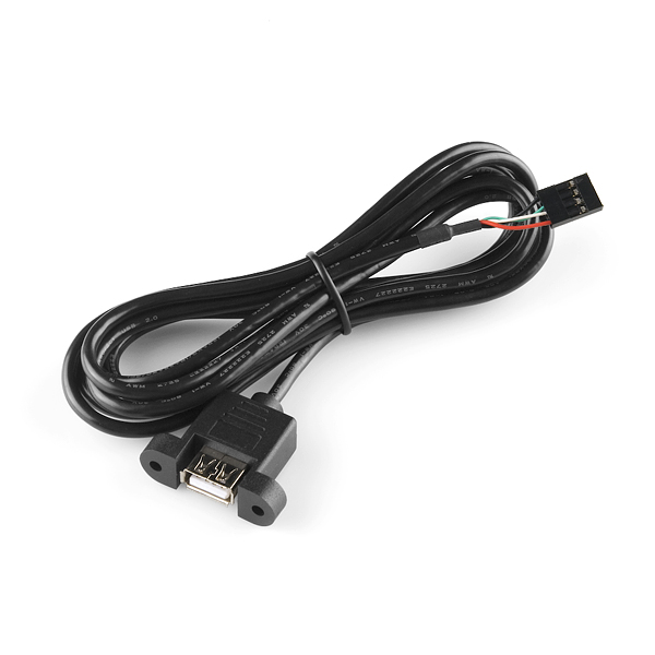 Крепление для USB на 4-пиновый кабель с переходником "мама"