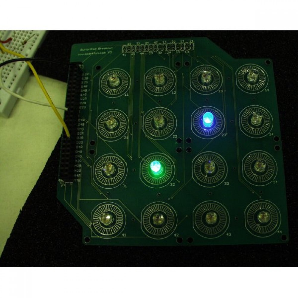 Подкладка для кнопок 2х2 - плюс поддержка LED