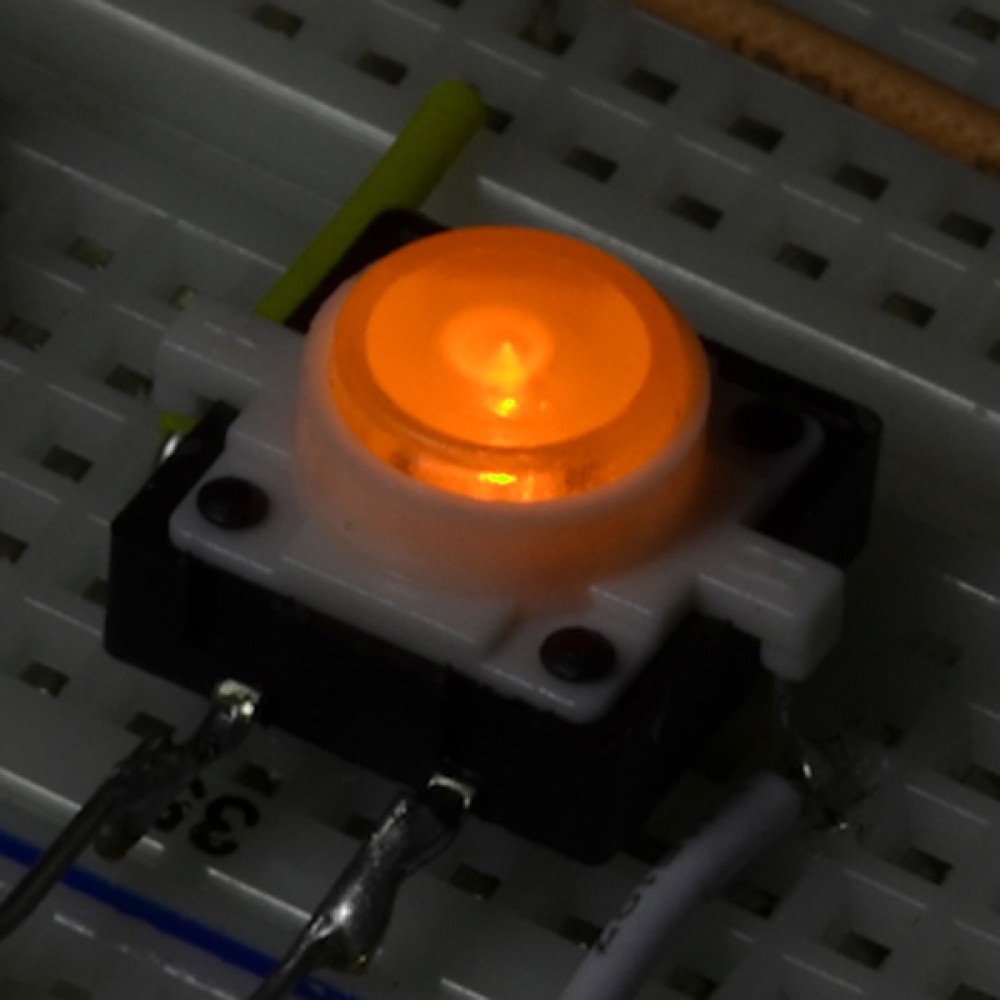 LED-кнопка - Оранжевая