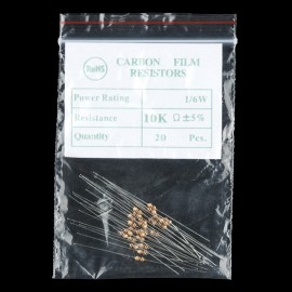 Резистор 10 кОм 1/6 Ватт, РТН - 20 штук