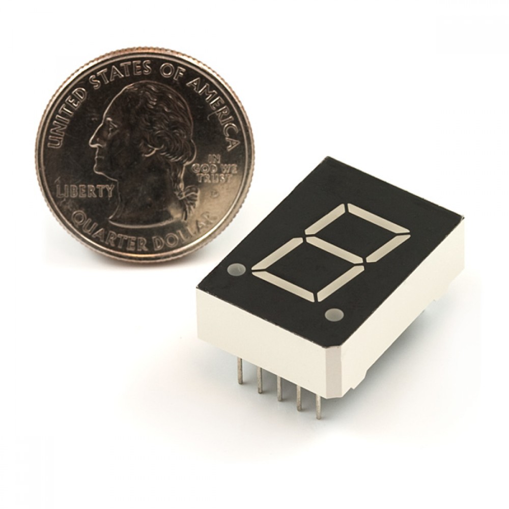 7-сегментный экран - LED (Синий)