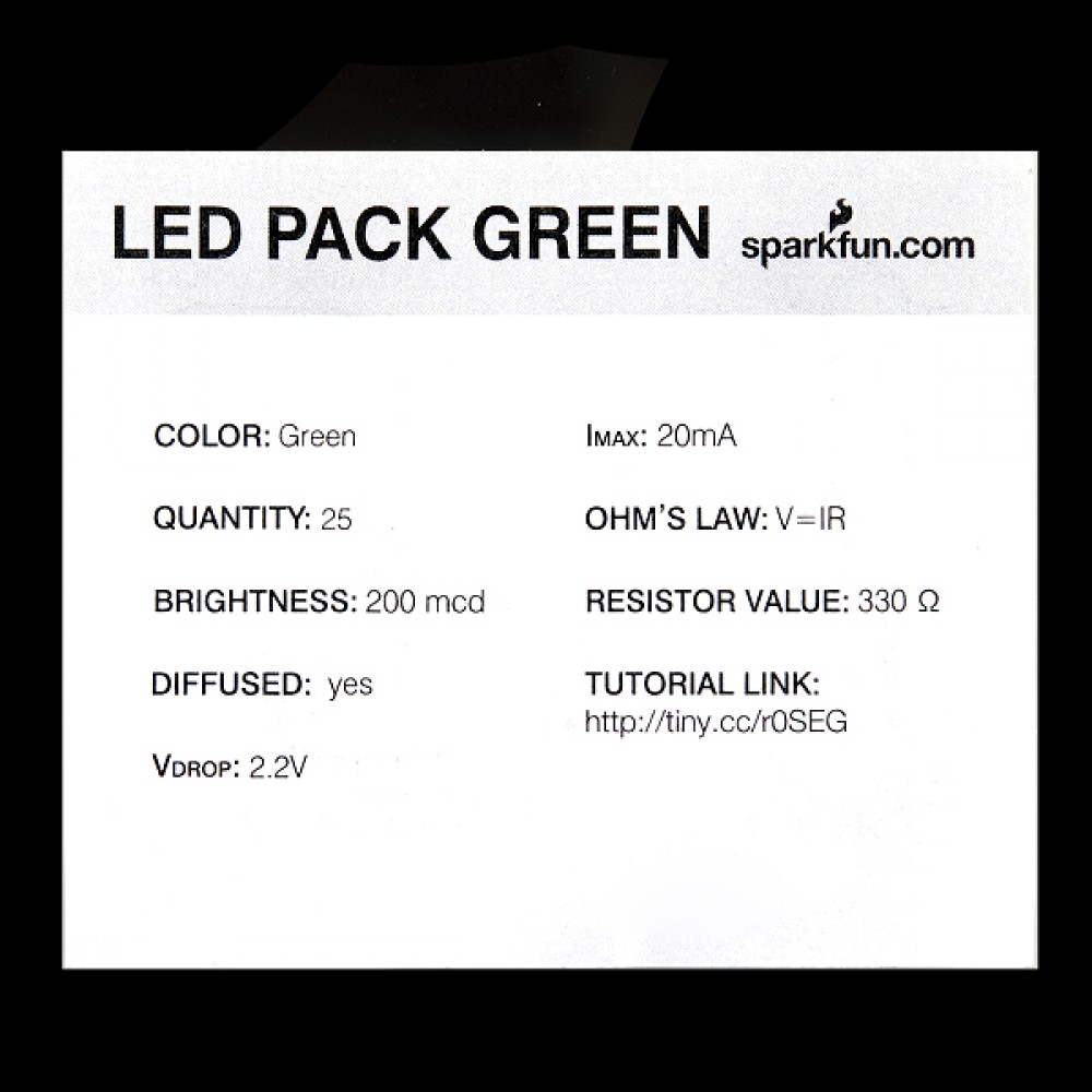 LED-индикаторы - Зеленые - 5 мм (25 штук)