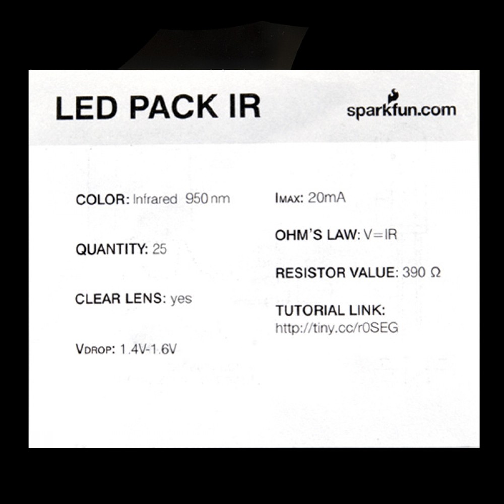 LED-индикатор - инфракрасный - 950 нм (25 штук)
