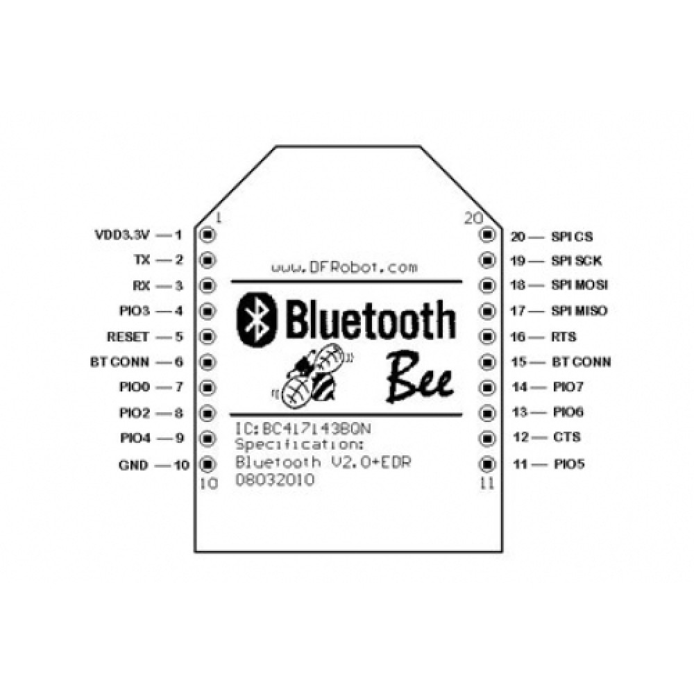 Bluetooth Bee радиомодуль для Arduino