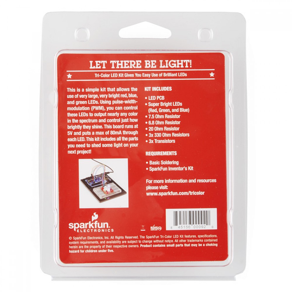Набор Tri-Color LED Breakout Kit розничный (распродажа)