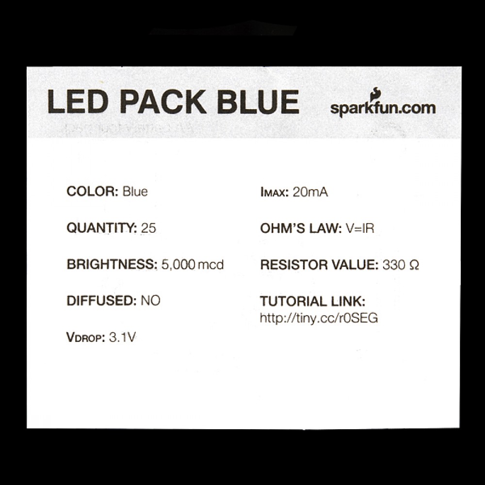 LED-индикаторы - Синие яркие (25 штук)