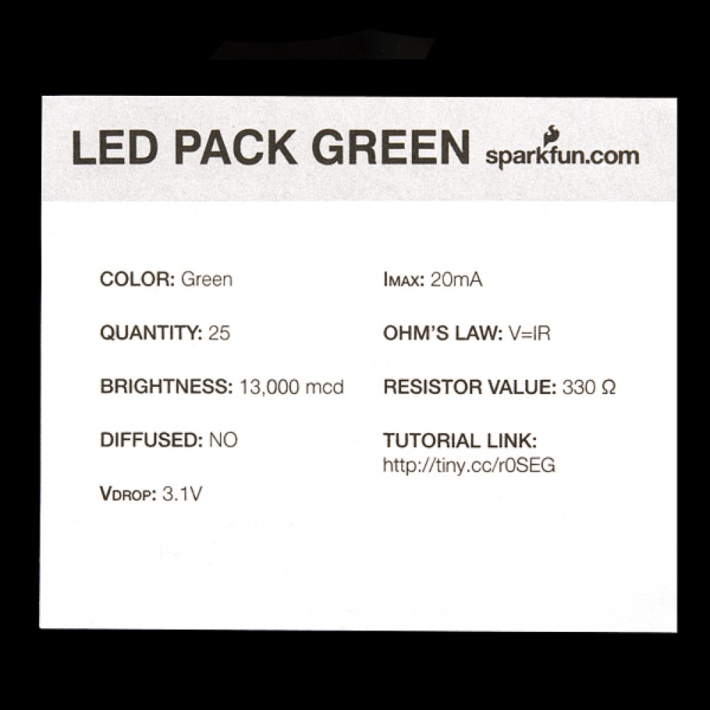 LED-индикаторы - Зеленые (25 штук)