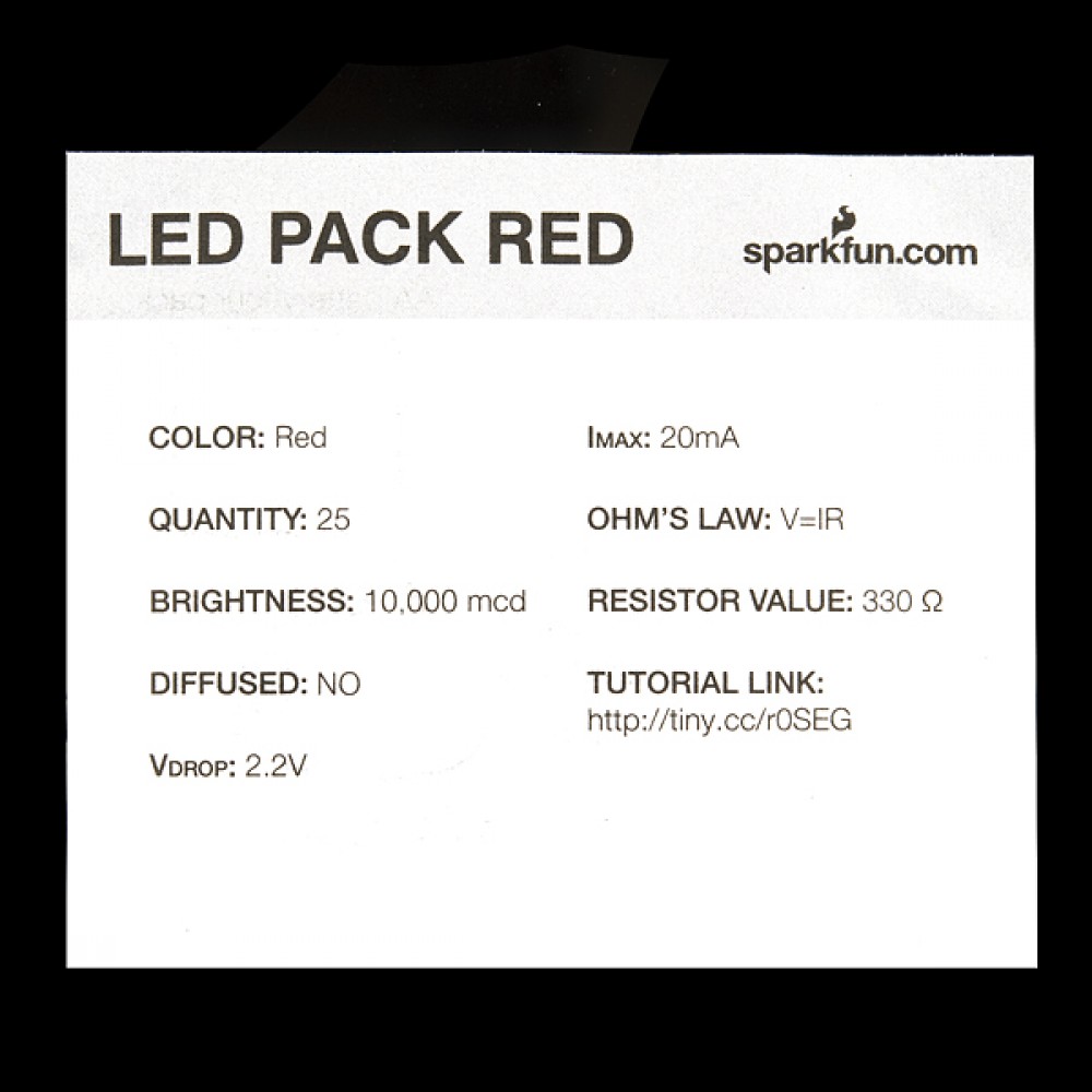 LED-индикаторы - Красные яркие (25 штук)