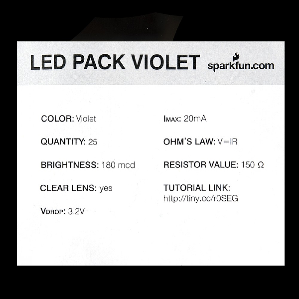 LED-индикатор - Фиолетовый - 5 мм (25 штук)