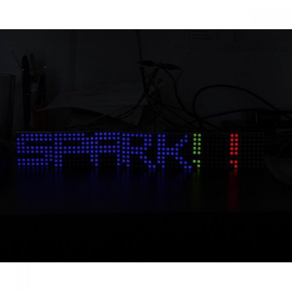 LED-матрица - серийный интерфейс - красная/зеленая