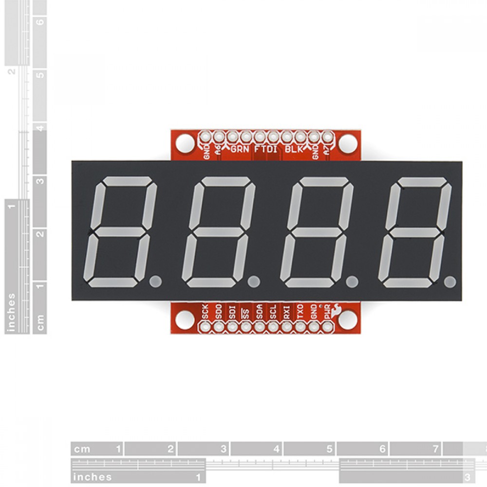 Серийный дисплей OpenSegment - 20 мм (белый)