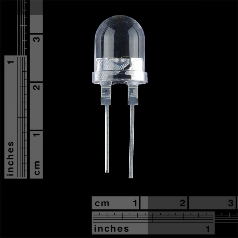 Super Bright LED светодиод - белый 10 мм