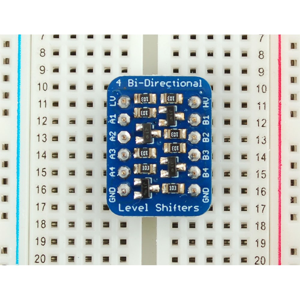 Преобразователь логических уровней, 4-канальный двухсторонний, I2C