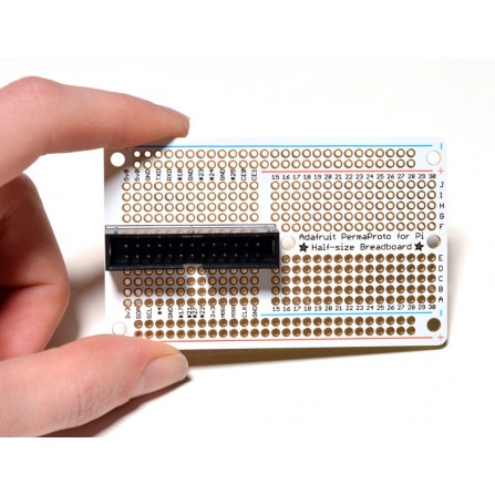 Плата для прототипирования и монтажа / Half-size Perma-Proto Raspberry Pi Breadboard PCB Kit