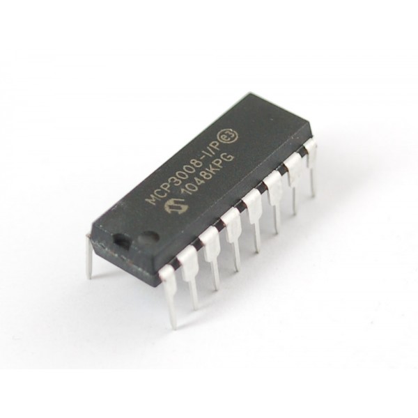 Микросхема MCP3008 - 8-Channel 10-Bit ADC с SPI интерфейсом