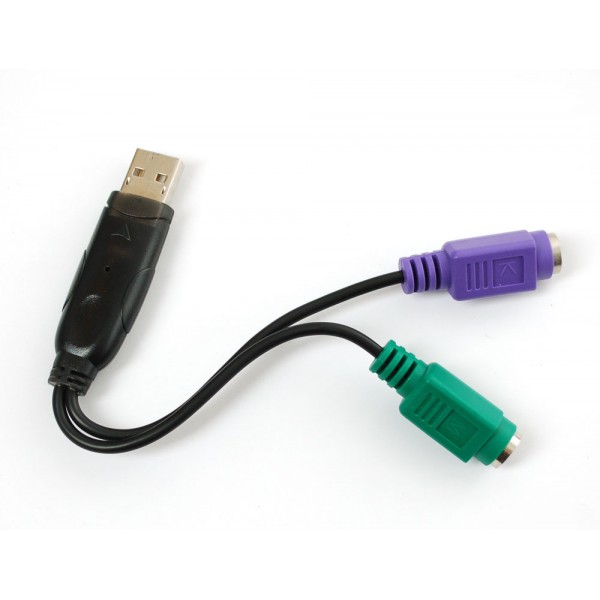 Переходник PS/2 Keyboard+Mouse to USB