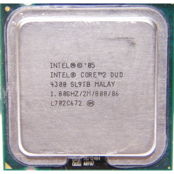 Intel Core 2 Duo E4300 1.80 GHz/2 Mb/800 (SL9TB) s775