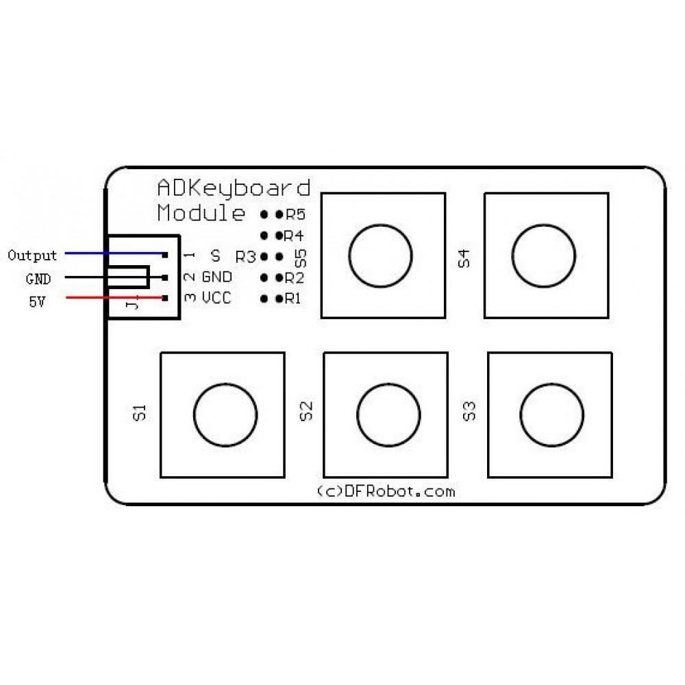 ADKeyboard модуль клавиатура для Arduino