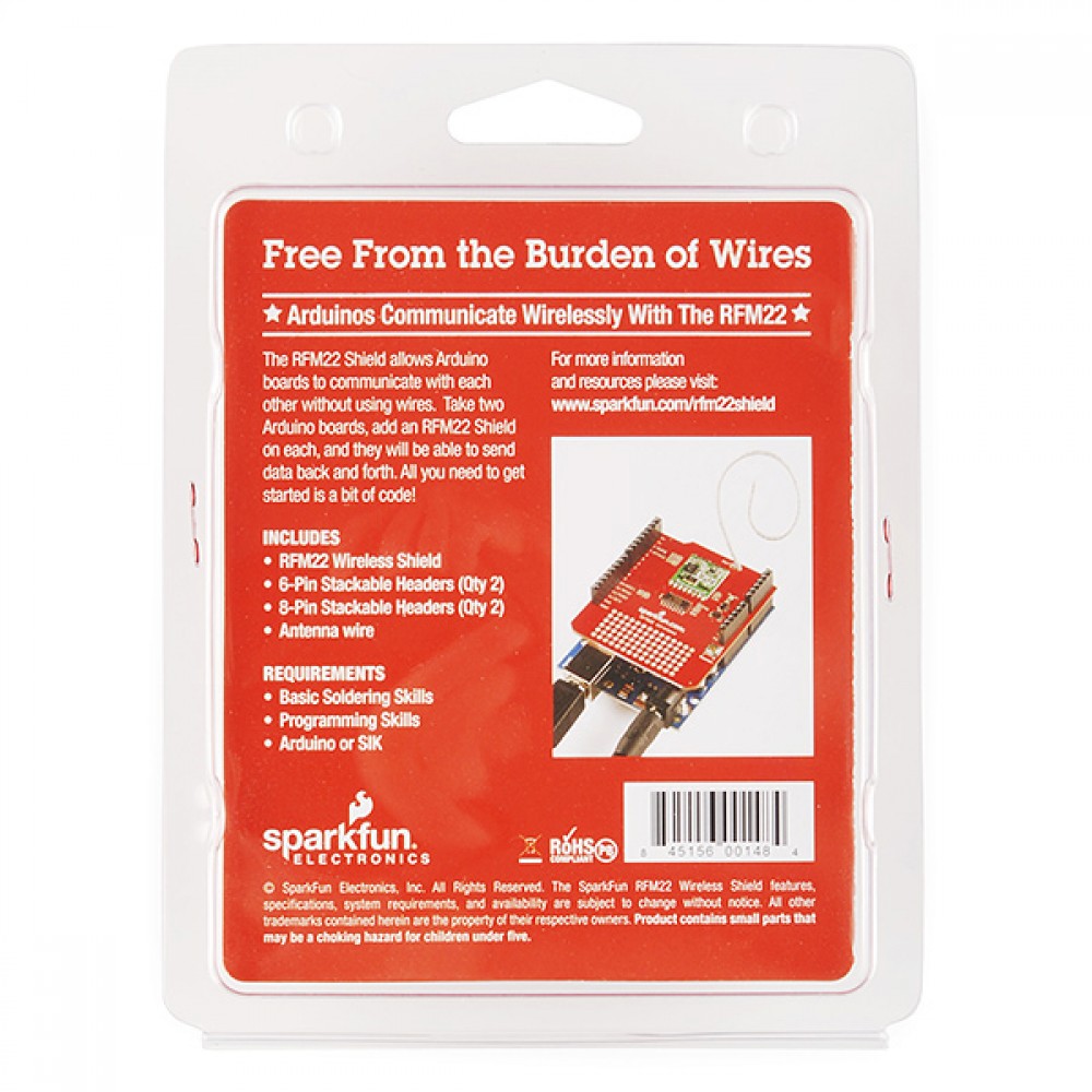 Шилд RFM22 Wireless Shield - розничная версия
