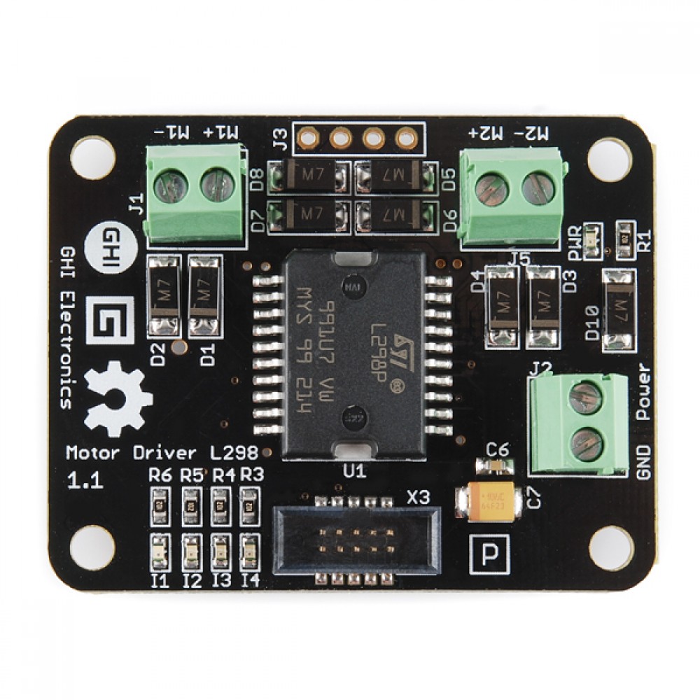 Gadgeteer - модуль драйвера мотора Motor Driver L298
