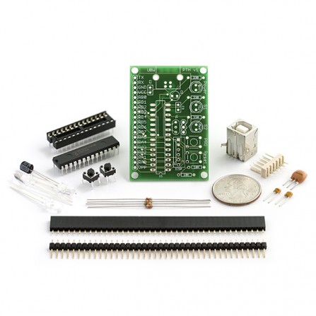 Макетная плата USB Bit Whacker - 18F2553 PTH Kit