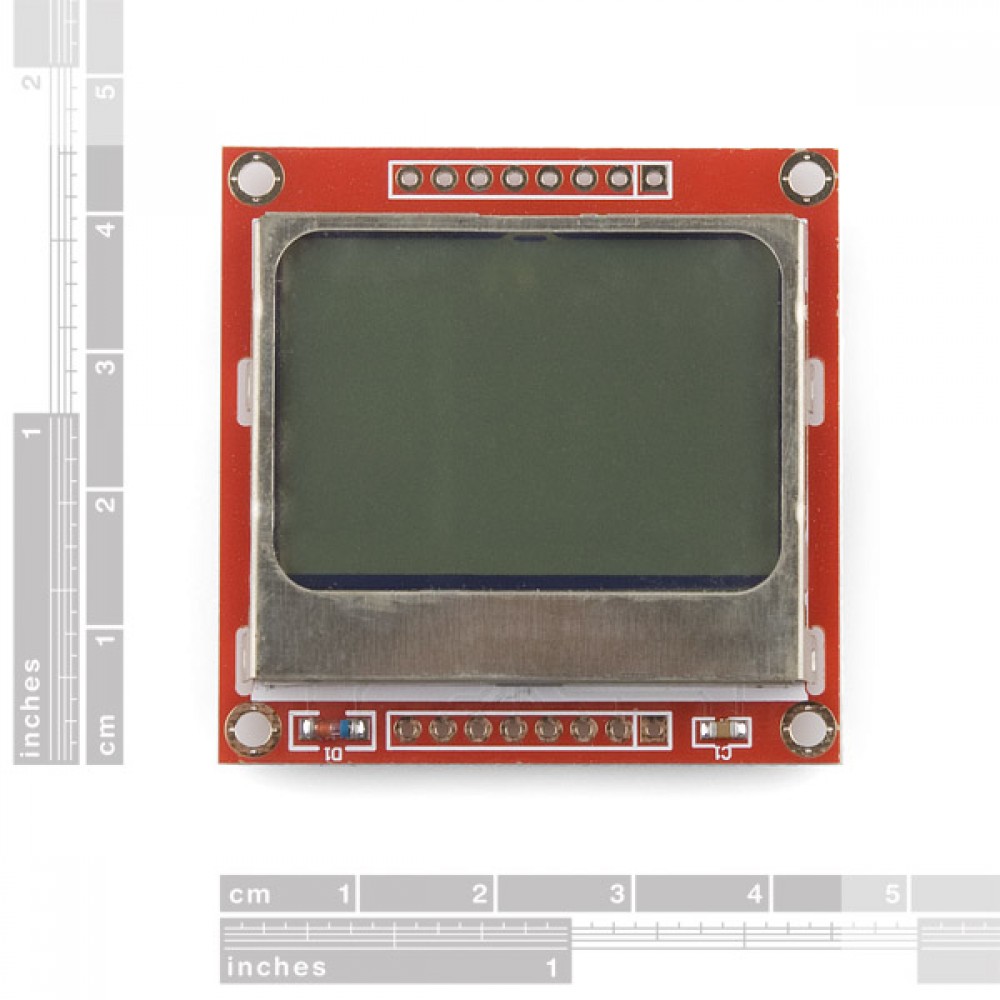 Графический дисплей 84x48 Nokia 5110 LCD (Arduino)
