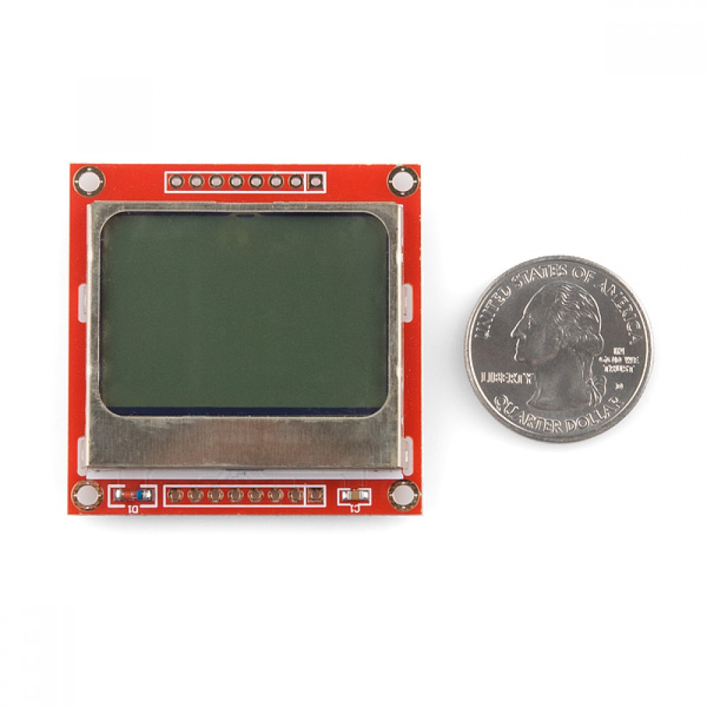 Графический дисплей 84x48 Nokia 5110 LCD (Arduino)