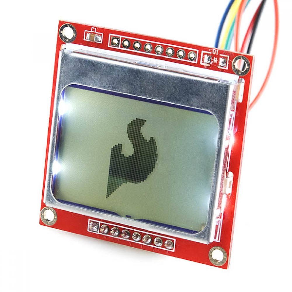 Графический дисплей 84x48 Nokia 5110 LCD (Arduino)