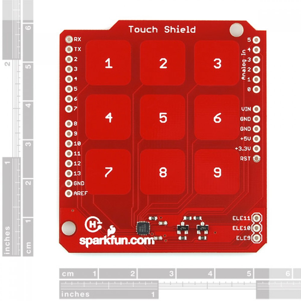 Touch Shield c кнопками-цифрами для Arduino