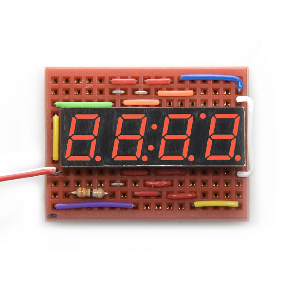 Красный 4-разрядный 7-segment дисплей для Arduino