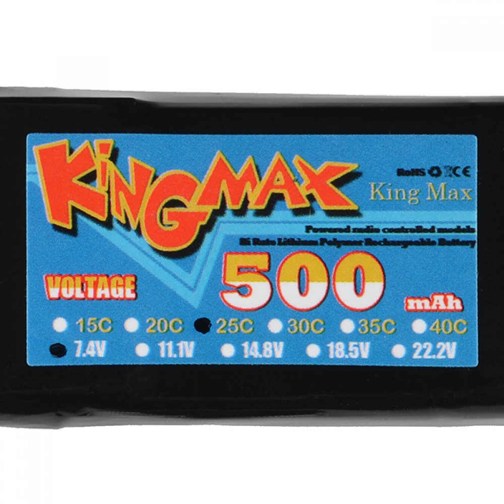 Литий-полимерный аккумулятор - 500 мАч - 7,4V