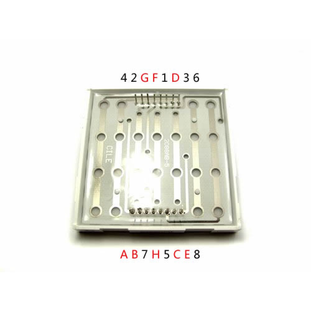 Матрица 60mm 8*8 LED красная для Arduino