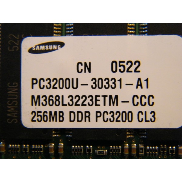 DDR 256 Mb  PC 3200 Samsung Dov