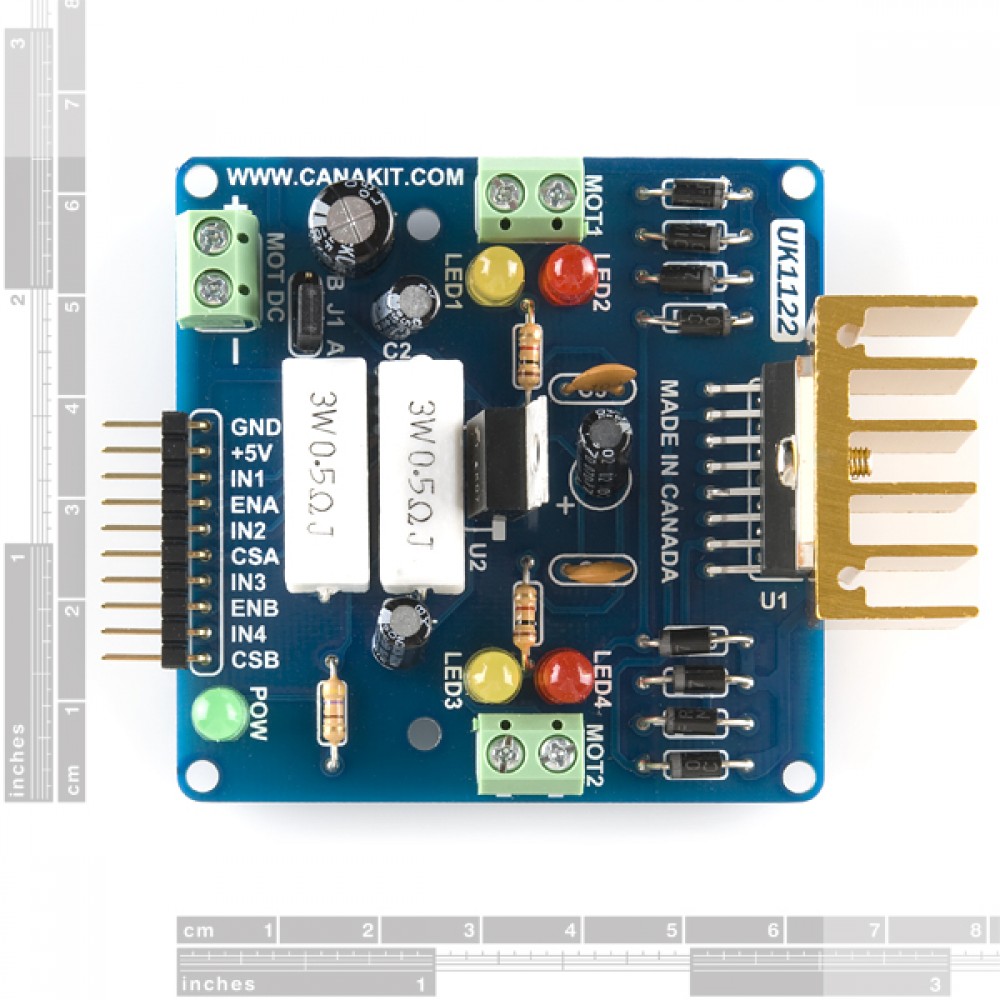 Драйвер мотора 2A Dual L298 H-Bridge