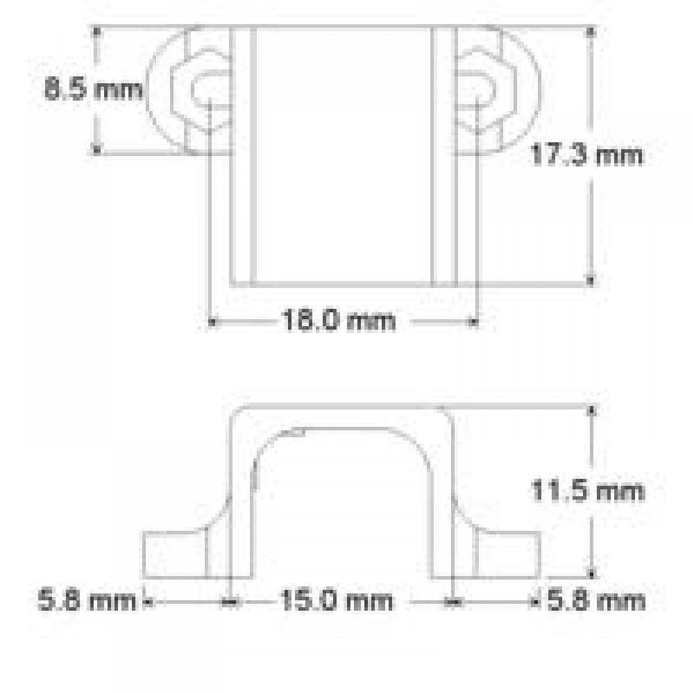 Фиксатор расширенный для мотора Micro Metal Gearmotor 100:1