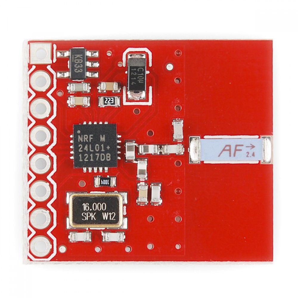 Приемопередатчик nRF24L01+ антенна на чипе