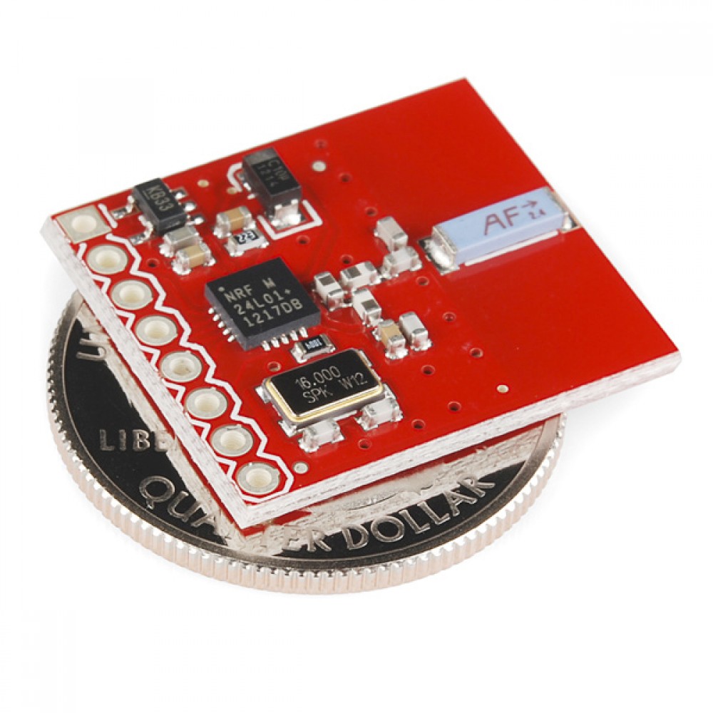 Приемопередатчик nRF24L01+ антенна на чипе