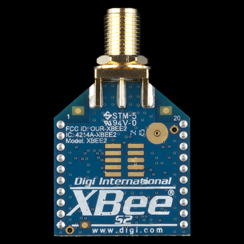 Модуль XBee 2 мВт RPSMA - Series 2 (ZigBee Mesh)