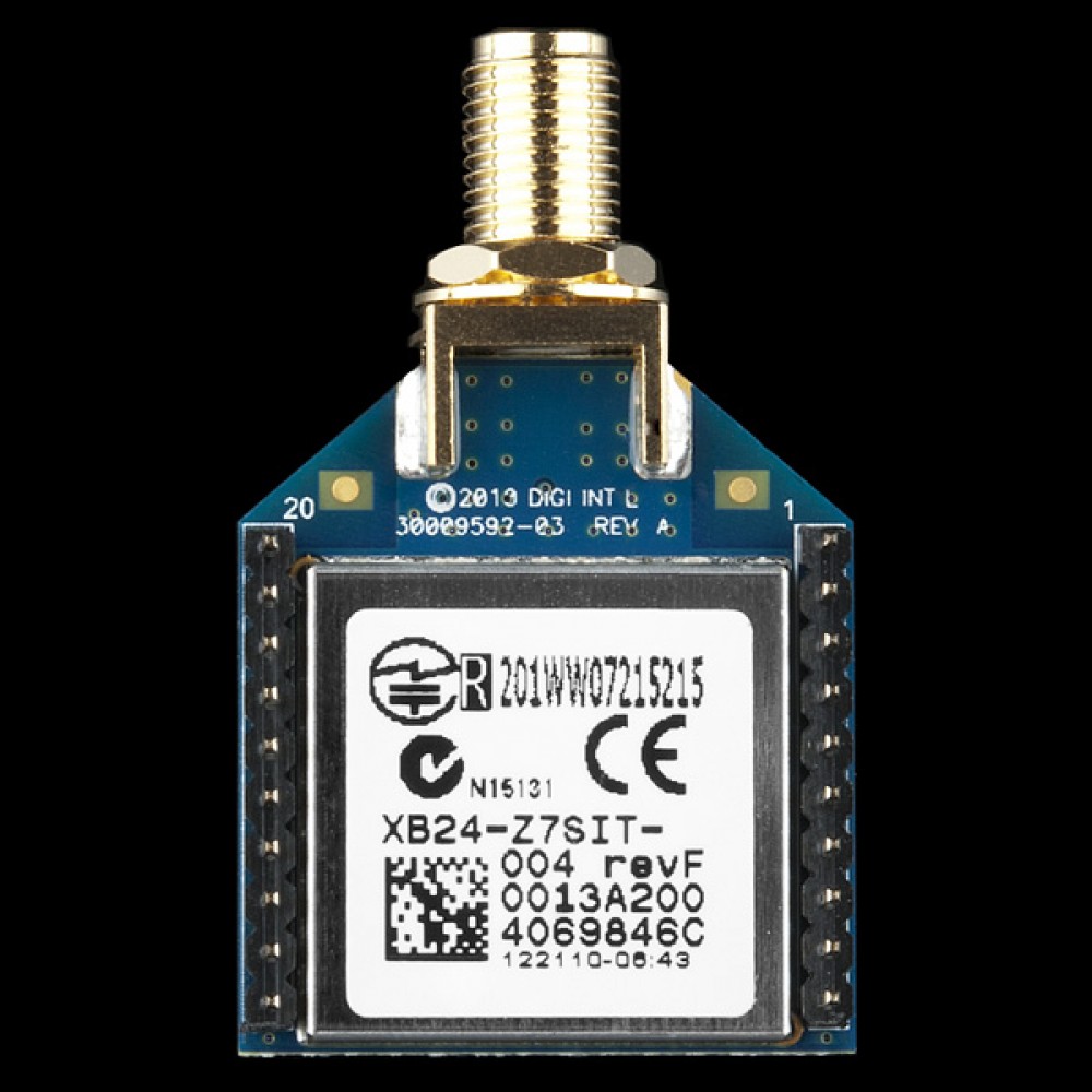Модуль XBee 2 мВт RPSMA - Series 2 (ZigBee Mesh)