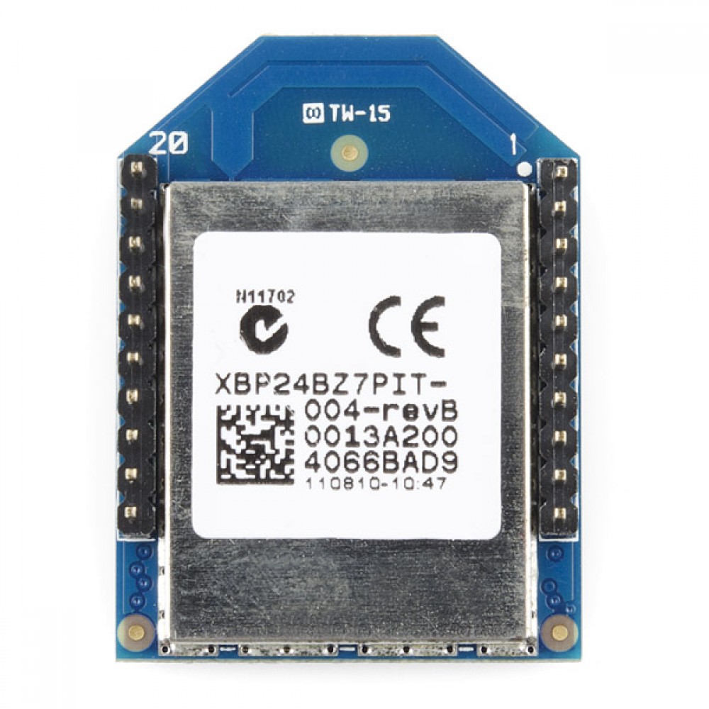 Модуль XBee Pro 63 мВт - PCB-антенна - Series 2B (ZigBee Mesh)
