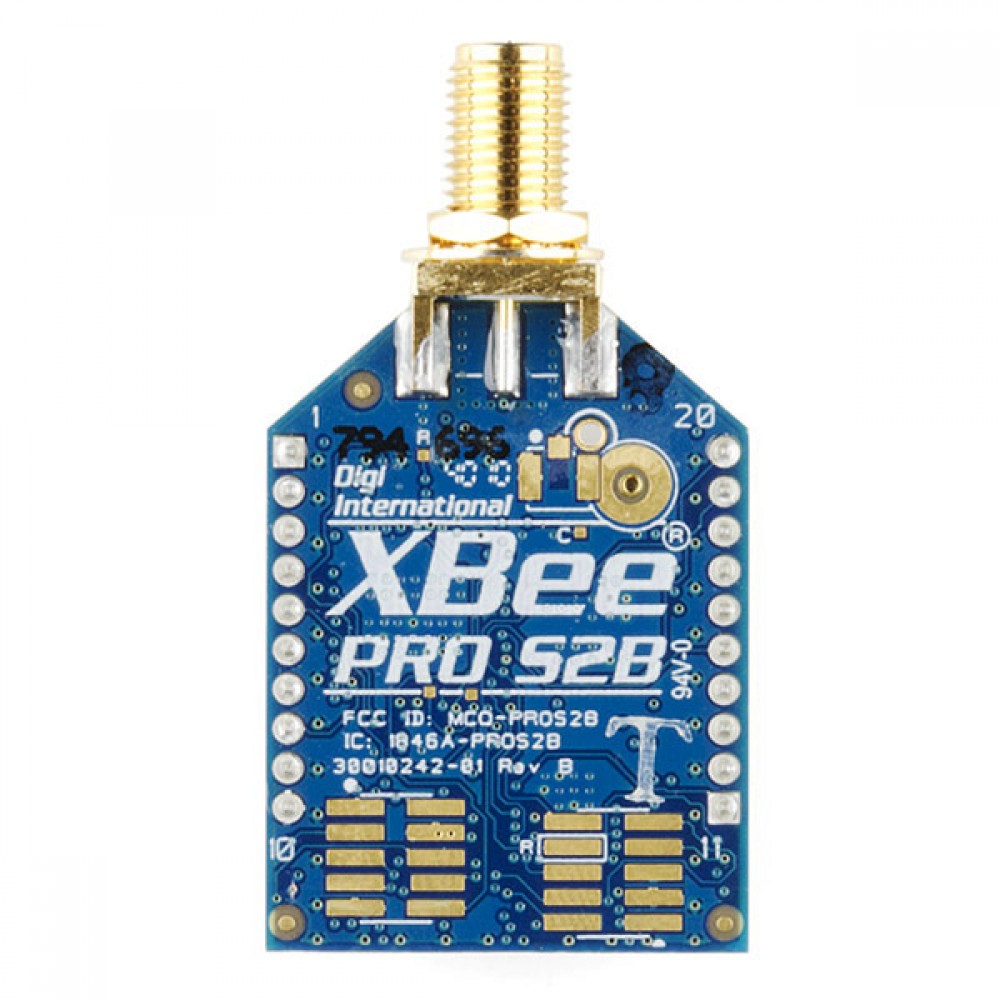 Модуль XBee Pro 63 мВт RPSMA - Series 2B (ZigBee Mesh)
