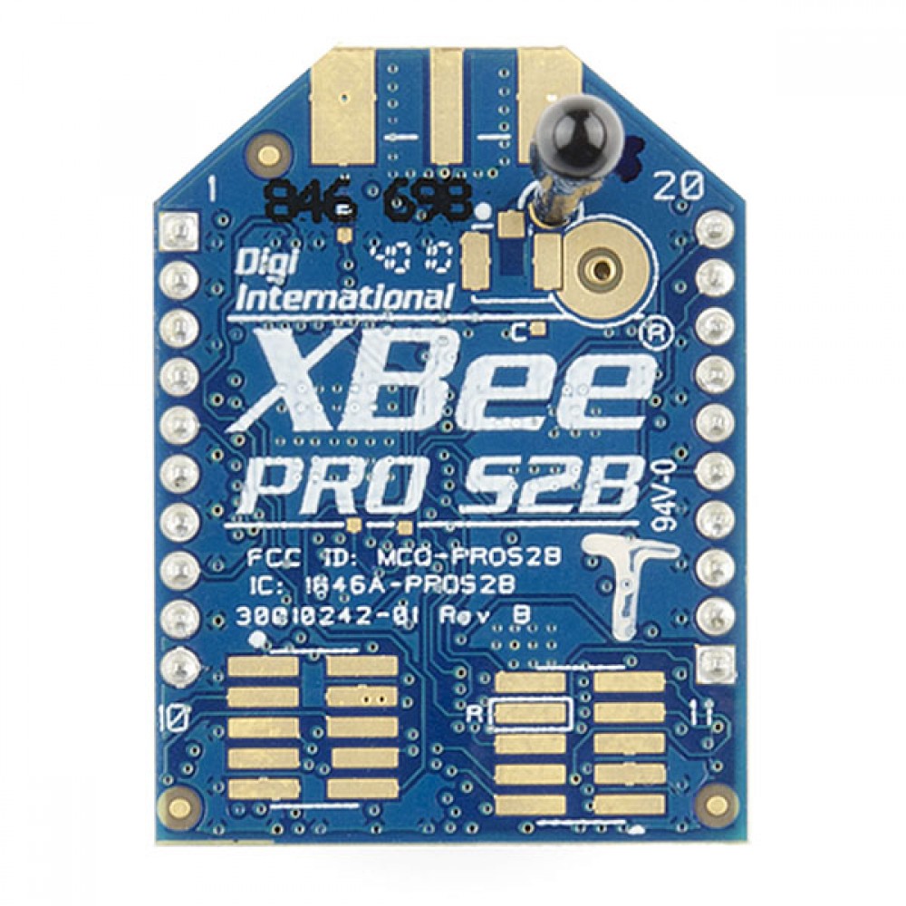 Модуль XBee Pro 63 мВт - проводная антенна - Series 2B (ZigBee Mesh)