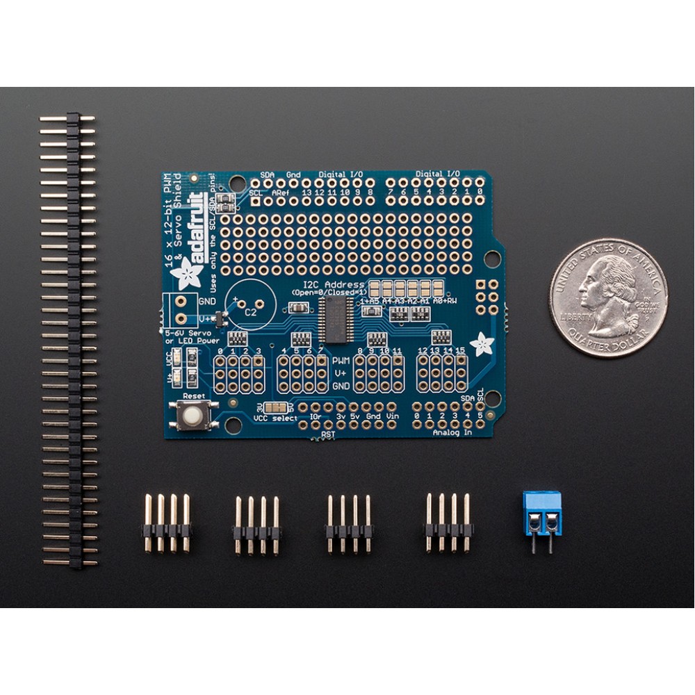 16-Channel 12-bit PWM/Servo Shield - I2C interface для Arduino